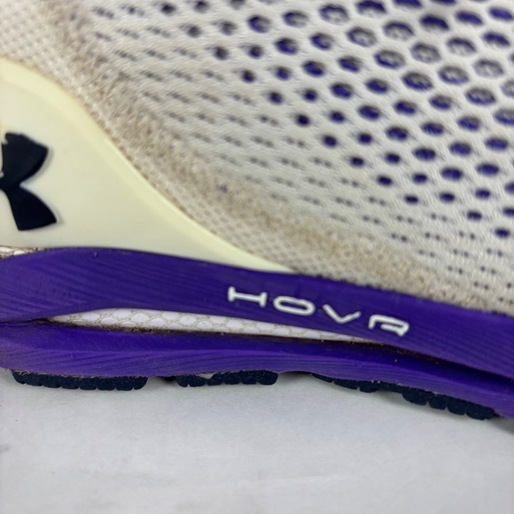 Under Armour, Women’s HOVR, Sonic 4, Running Shoes, White/Purple, size 9.5. - Picture 2 of 12